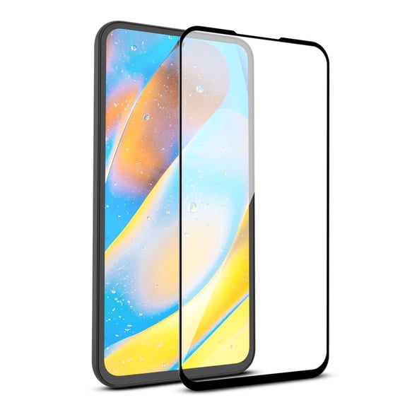 Bemz Full Coverage Tempered Glass Screen Protector Shield (Finger Print Sensor Compatible) for Samsung Galaxy A54 5G - Black Edge Clear