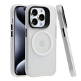 thumbnail image 1 of Bemz Phone Case for iPhone 15 Plus, Shockproof Magnetic MagSafe Wireless Charging Ring Silicone Cover (Clear White), 1 of 5