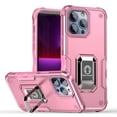 thumbnail image 1 of Bemz Phone Case for iPhone 15 with Camera Protection Side Grip Heavy Duty Shockproof Protection Magnetic Mount Built-in Stand Cover (Rose Pink), 1 of 5