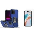 thumbnail image 1 of Bemz Phone Case for iPhone 15 Plus with Tempered Glass Screen Protector, Camera Protection Heavy Duty Shockproof Protection Magnetic Mount Stand Cover (Cobalt Blue), 1 of 6