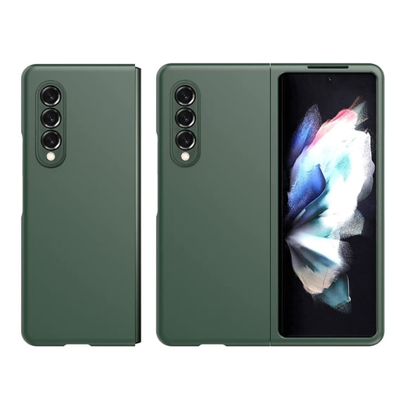 Bemz Slim Case for Galaxy Z Fold 3 5G (Rubberized Matte Snap On Cover) - Midnight Green