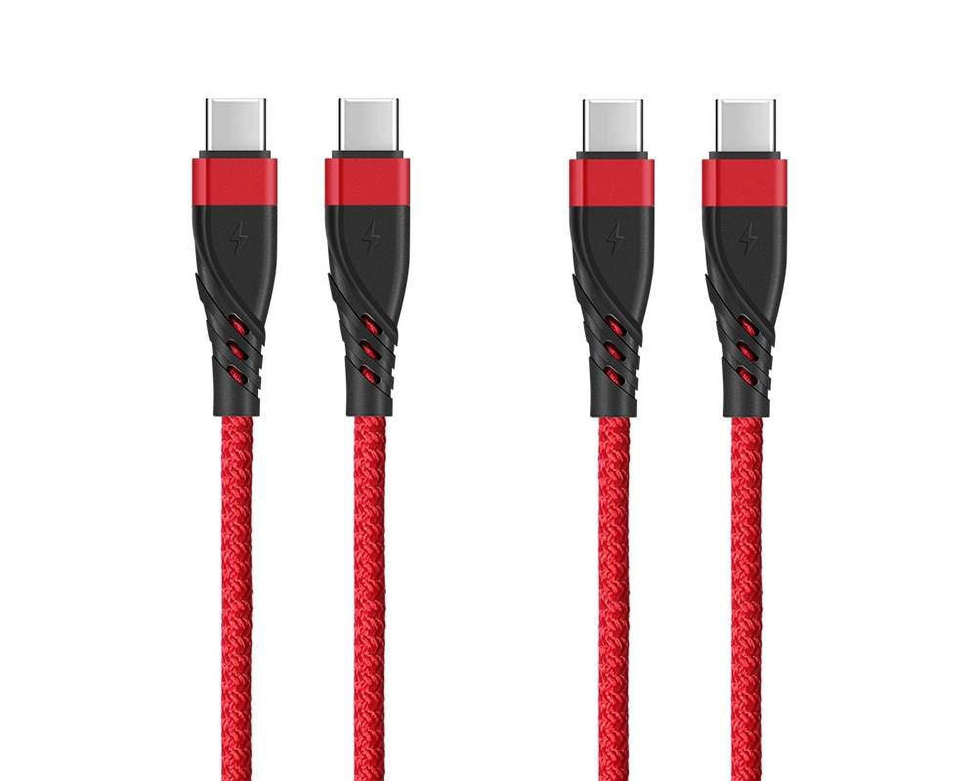 Bemz USB C Cable, Heavy Duty USB C to USB C Cable (2 Pack, 3 Feet), 60W