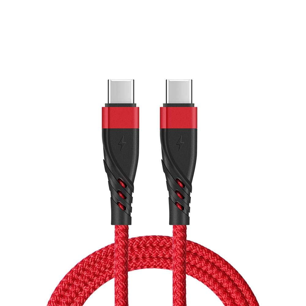 Bemz USB C Cable, Heavy Duty USB C to USB C Cable (3 Feet), 60W/3A