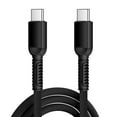 thumbnail image 1 of Bemz USB C Cable, Heavy Duty USB C to USB C Cable (6 Feet), 30W Power Delivery Charger Cable for TCL 50 LE - Black, 1 of 7
