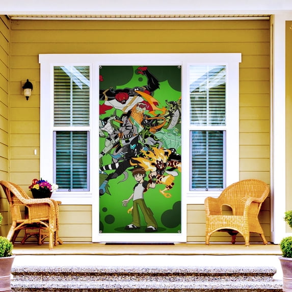 Ben 10 35.4*72.8IN/90*185CM Door frame decoration banner Party Supplies