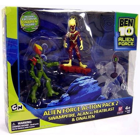 Ben 10 Alien Force Action Pack 2 Action Figure Set (Set #1)
