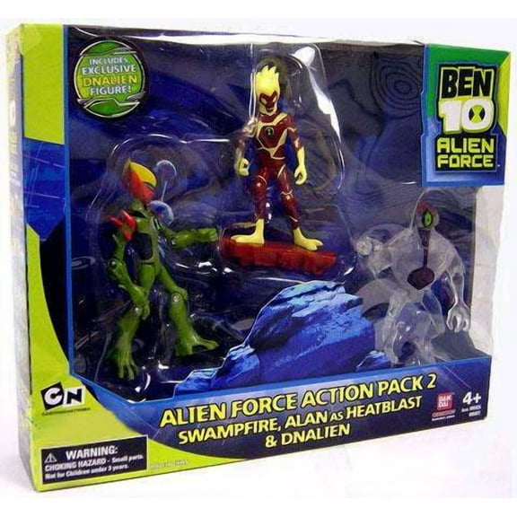 Ben 10 Alien Force Action Pack 2 Action Figure Set (Set #1)