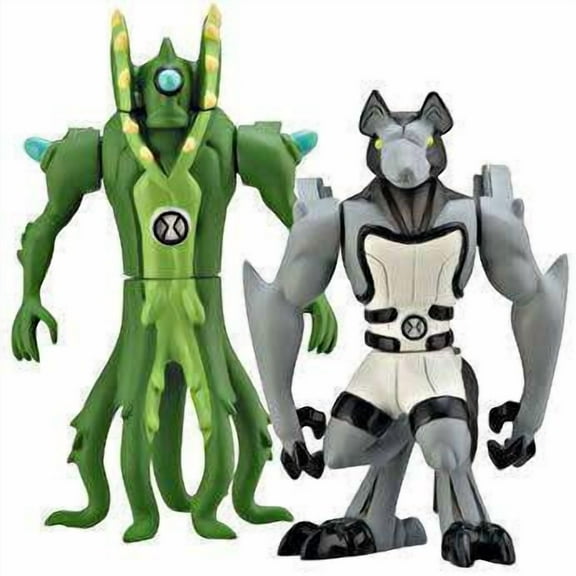 Ben 10 Alien Force Alien Creation Chamber Wildvine & Benwolf Mini Figure 2-Pack