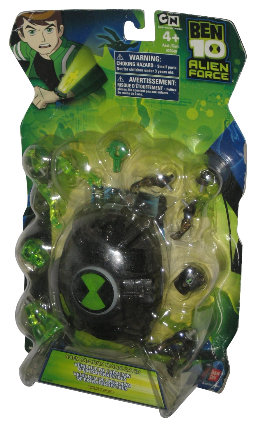 Ben 10 Alien Force Alien X & Goop (2009) Bandai Black Creation Transporter  Figure Toy - (A) 