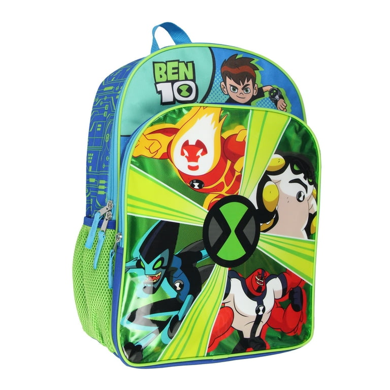 Ben 10 Alien Force Kids School Travel Backpack, Ben 10 Toys, 16