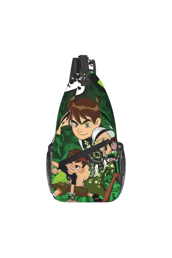 Ben 10 Backpack Travel Hiking Chest Bag Adjustable Backpack For Women Men Travel Hiking