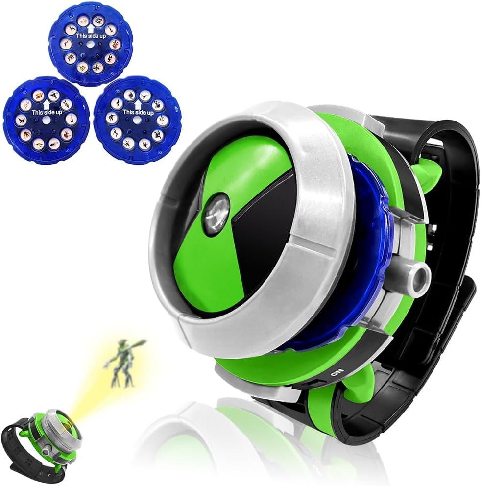 Ben 10 -  Ben 10 Toys, Ben 10 Watch Toys Ben 10 Watch , Alien Hero Watch Toys, Projector Watch with 30 Cartoon Characters Images as Birthday Halloween Action Figures Model Toy for Party Supplies