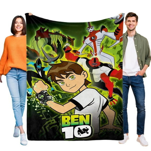 Ben 10 Blanket Flannel Soft Sofa Bed Throw for Sofa Couch Birthday Gift for Teens