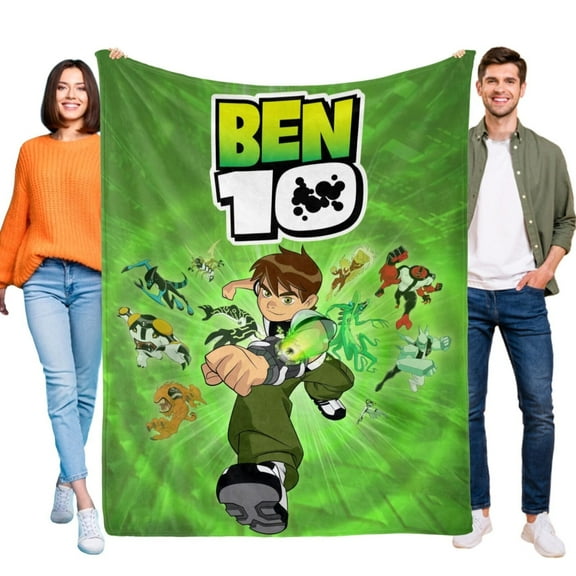 Ben 10 Blanket Flannel Soft Sofa Bed Throw for Sofa Couch Birthday Gift