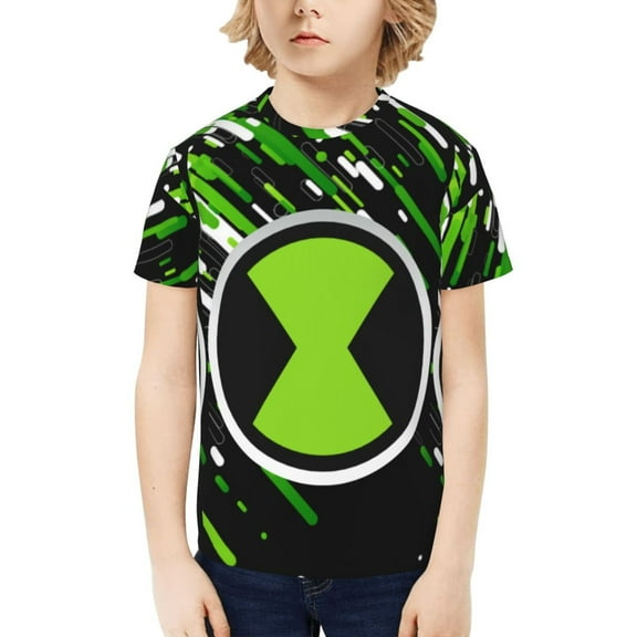 Ben 10 Boys Girls Teens T Shirt Graphic Print Casual Short Sleeve Funny Top Tees Shirt for Youth Kids