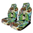 thumbnail image 1 of Ben 10 Car Seat Covers Pattern Front Seat Protector Cover Full Universal Size Auto Accessories 2PCS, 1 of 6