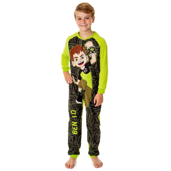 Ben 10 Cartoon Boys' Omnitrix Character Union Suit Footless Sleep Pajama