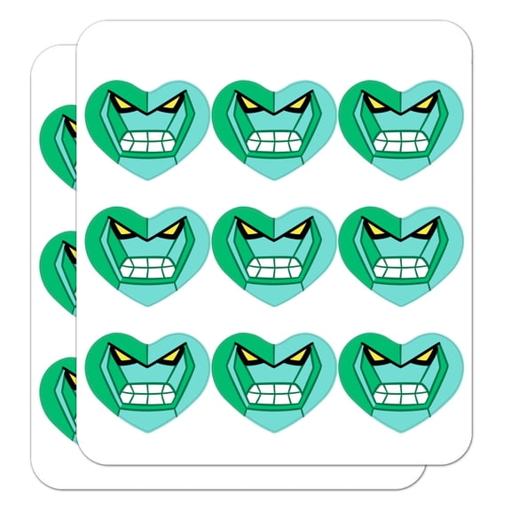 Ben 10 Dimondhead Heart Shaped Planner Calendar Scrapbook Craft Stickers