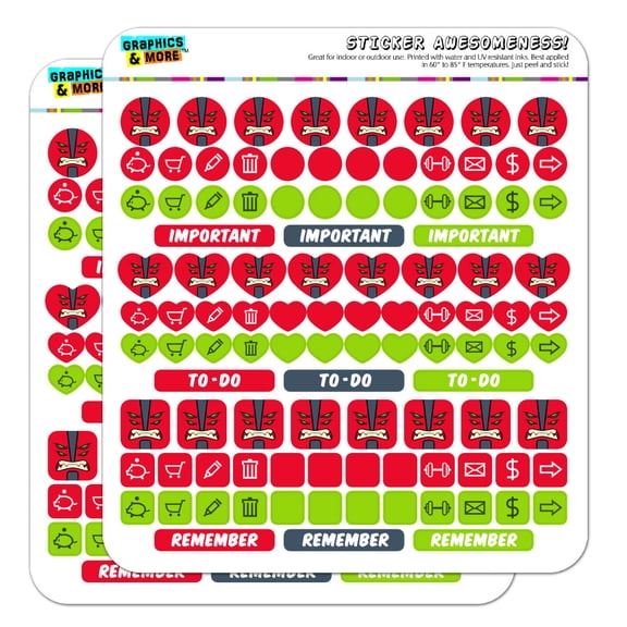 Ben 10 Four Arms Planner Calendar Scrapbooking Crafting Sticker Set