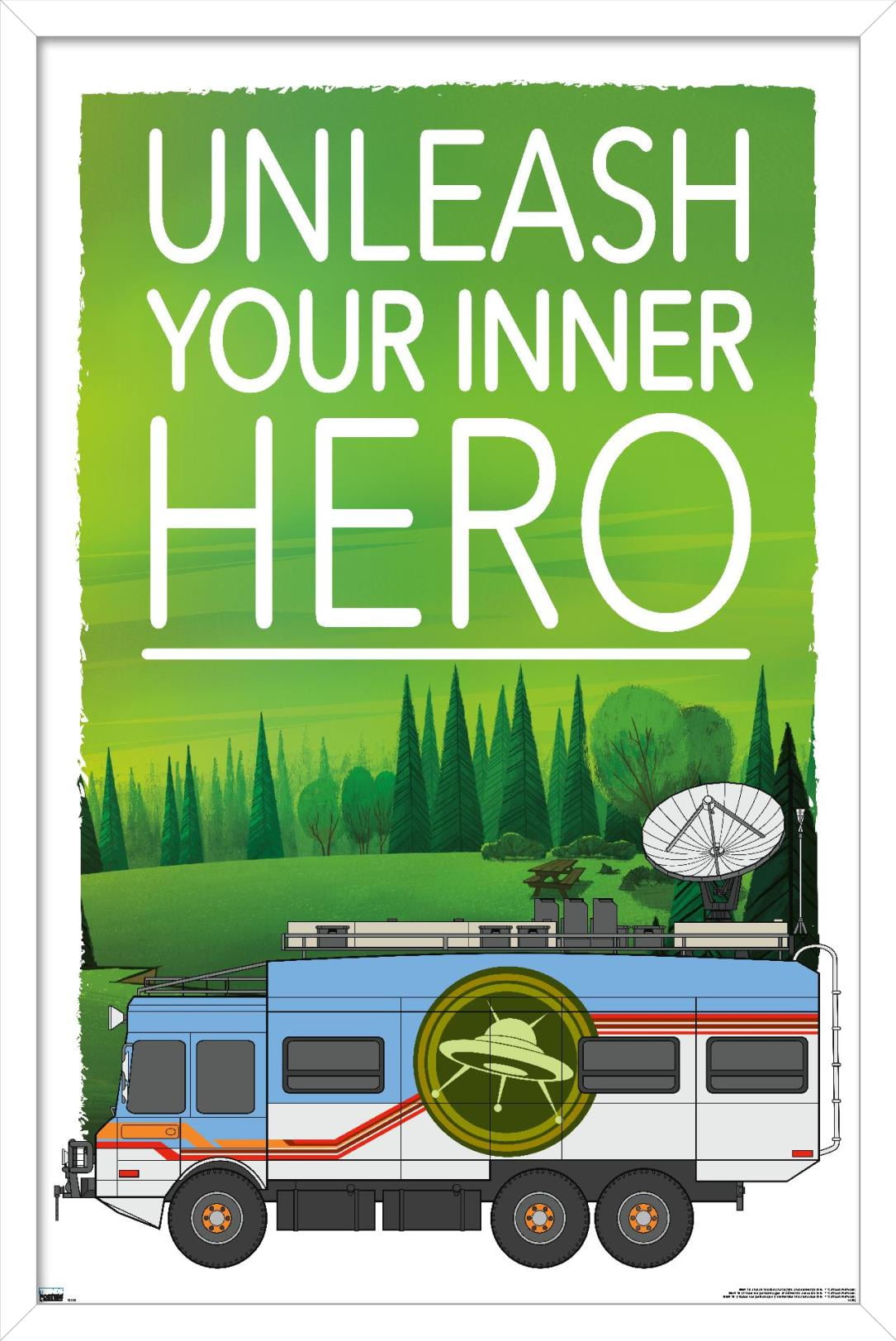 Ben 10 - Go Hero Wall Poster, 22.375" x 34", Framed