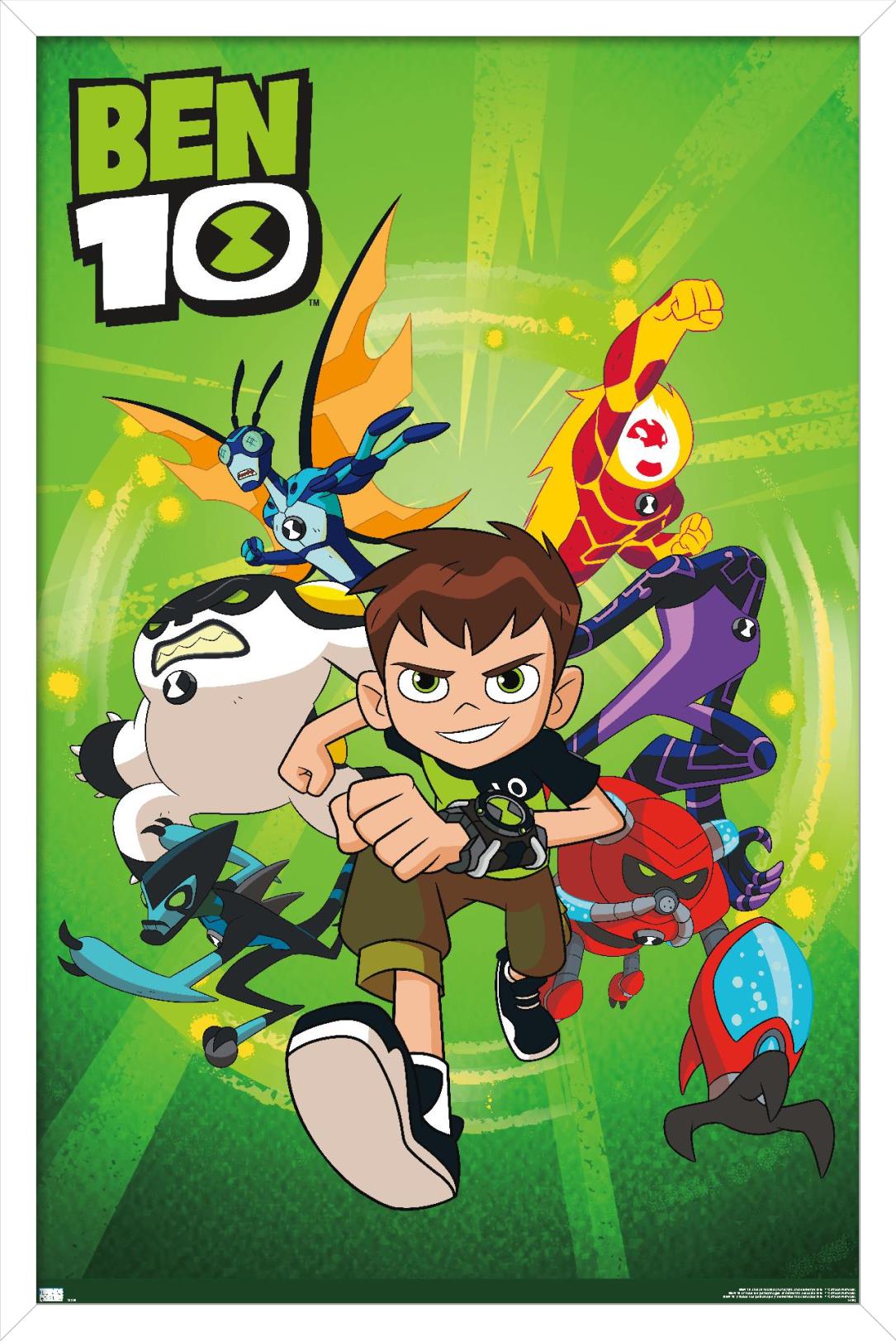 Ben 10 - Group Wall Poster, 22.375" x 34", Framed - image 1 of 5