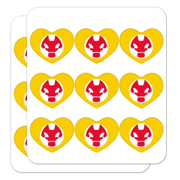 Ben 10 Heatblast Head Heart Shaped Planner Calendar Scrapbook Craft Stickers