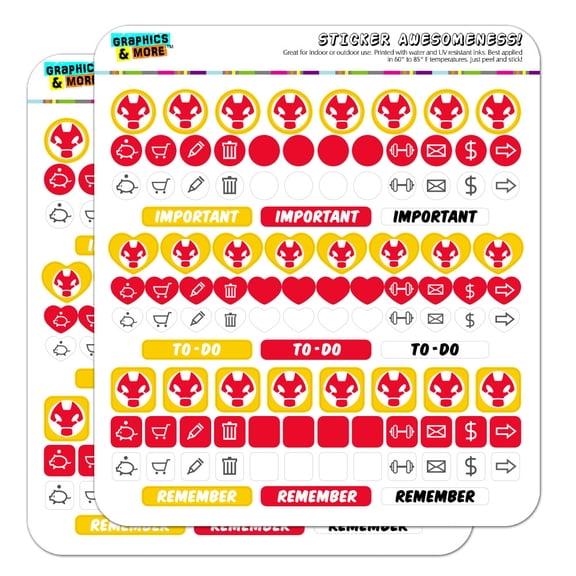 Ben 10 Heatblast Head Planner Calendar Scrapbooking Crafting Sticker Set