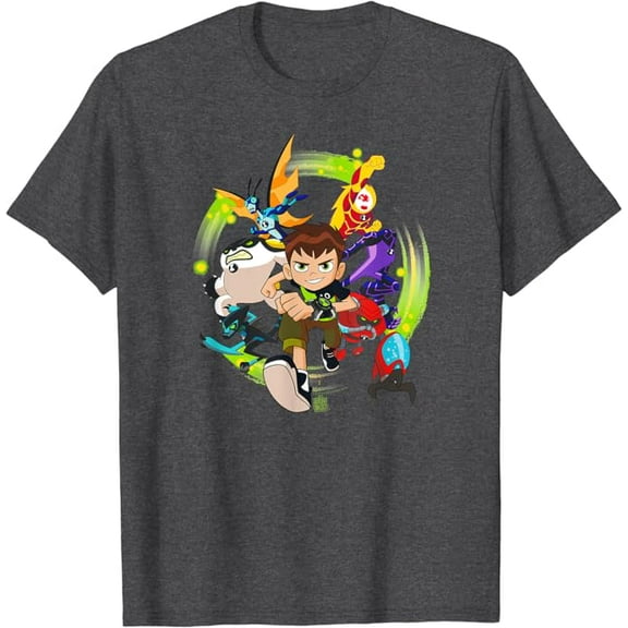 Ben 10 Hero Charge T-Shirt, Dark Heather Color, Size M
