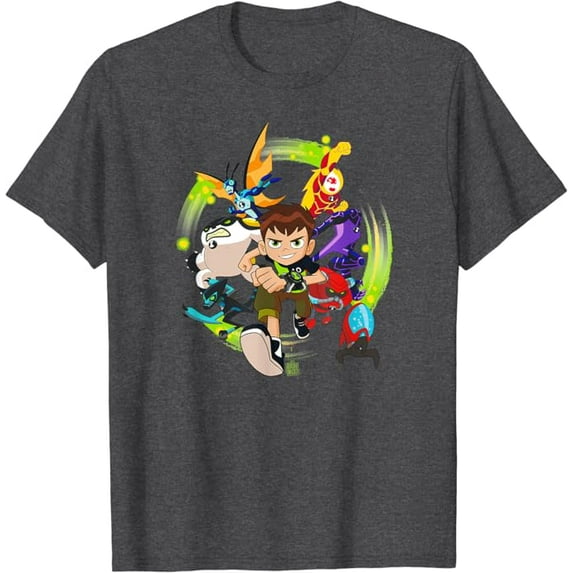 Ben 10 Hero Charge T-Shirt, Dark Heather Color, Size S