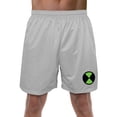 thumbnail image 1 of Ben 10 Logo Mens Lined Mesh Shorts, Silver, Small, 1 of 6