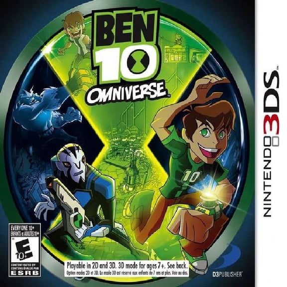 Restored Ben 10: Omniverse, by Nintendo, D3Publisher, for Nintendo 3DS, Action & Adventure, Video Game