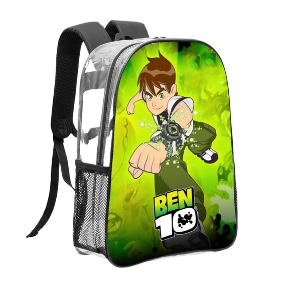 Ben 10 Pattern Transparent Backpack Lightweight And fashionable Showcasing Personality And Leading The Trend
