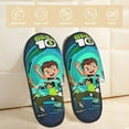 thumbnail image 1 of Ben 10 Slippers Bedroom Shoes Indoor Furry Warm Stylish Pattern Home Slippers For Women Men Medium, 1 of 9