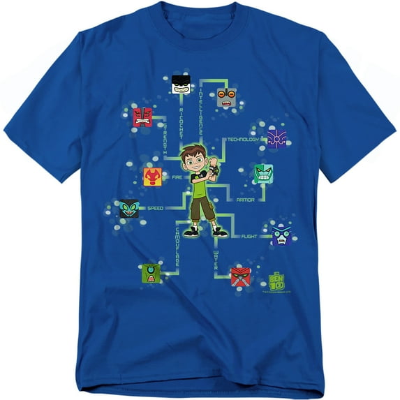 Ben 10 T-Shirt 10 Blocks Unisex Graphic Tee for Men & Women