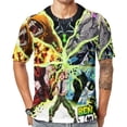 thumbnail image 1 of Ben 10 T-Shirt Full Print Short Sleeve Crew Neck Casual Novelty Graphic Tee Shirt Tops for Men Women M, 1 of 8