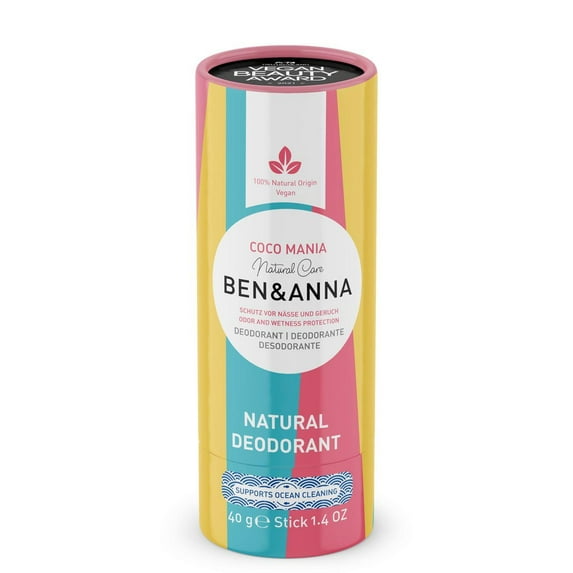 Ben & Anna Soda Deodorant Paper Tube - Coco Mania 1.41 oz