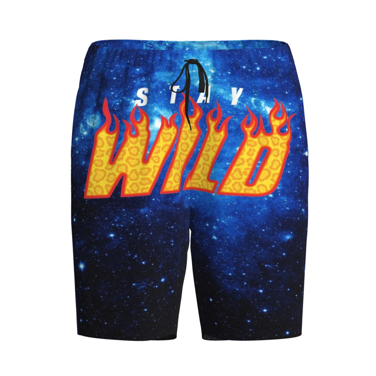Ben Azel-art Stay Leopard Wild Pajama Shorts for Men Pjs Bottoms Sleep ...