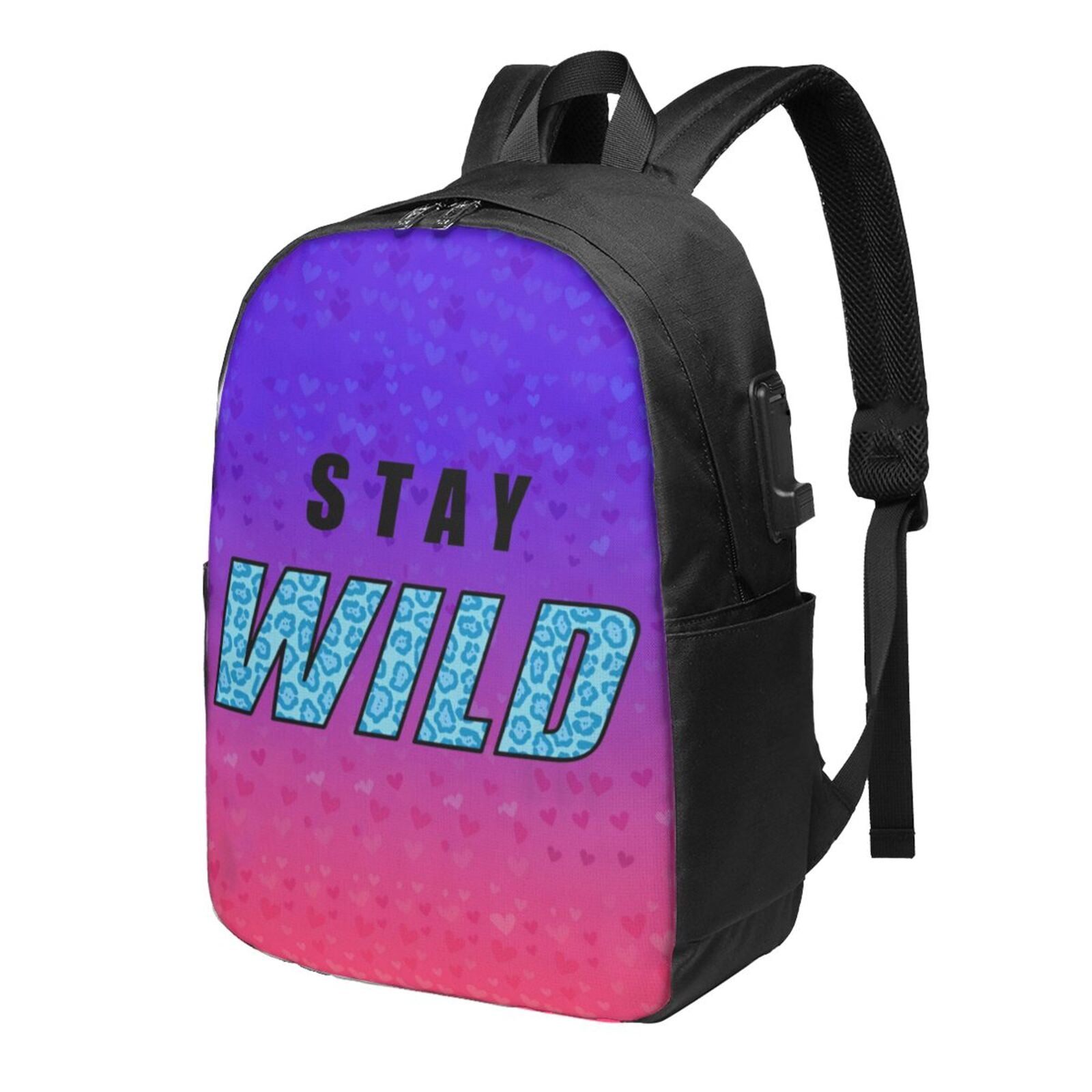 Ben Azelart Stay Wild Backpack For Men Women Teen , Water Resistant ...