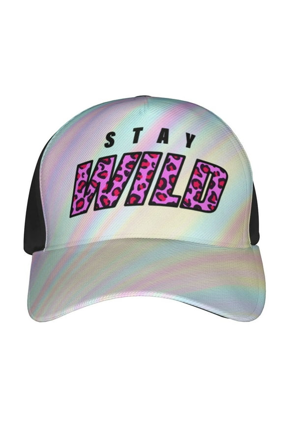 Ben Azelart Stay Wild Baseball Hat Hip Hop Caps Sun Hat Outdoor Trucker Hat Adjustable Size For Women Men Teen