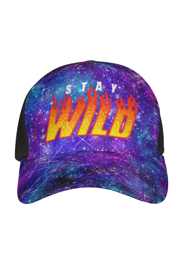Ben Azelart Stay Wild Baseball Hat Hip Hop Caps Sun Hat Outdoor Trucker Hat Adjustable Size For Women Men Teen