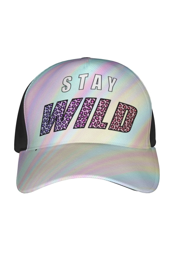 Ben Azelart Stay Wild Baseball Hat Hip Hop Caps Sun Hat Outdoor Trucker Hat Adjustable Size For Women Men Teen