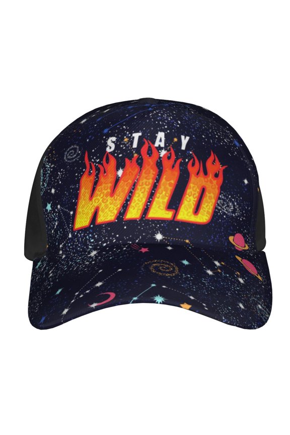 Ben Azelart Stay Wild Baseball Hat Hip Hop Caps Sun Hat Outdoor Trucker Hat Adjustable Size For Women Men Teen