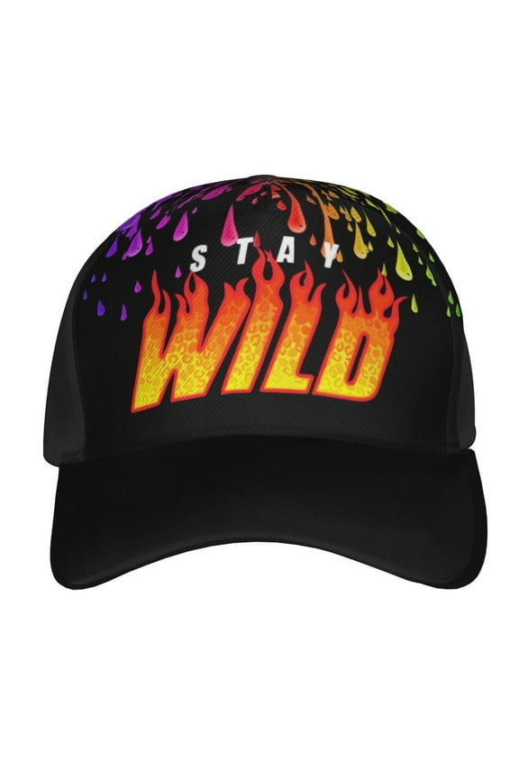 Ben Azelart Stay Wild Baseball Hat Hip Hop Caps Sun Hat Outdoor Trucker Hat Adjustable Size For Women Men Teen
