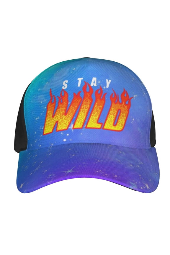 Ben Azelart Stay Wild Baseball Hat Hip Hop Caps Sun Hat Outdoor Trucker Hat Adjustable Size For Women Men Teen