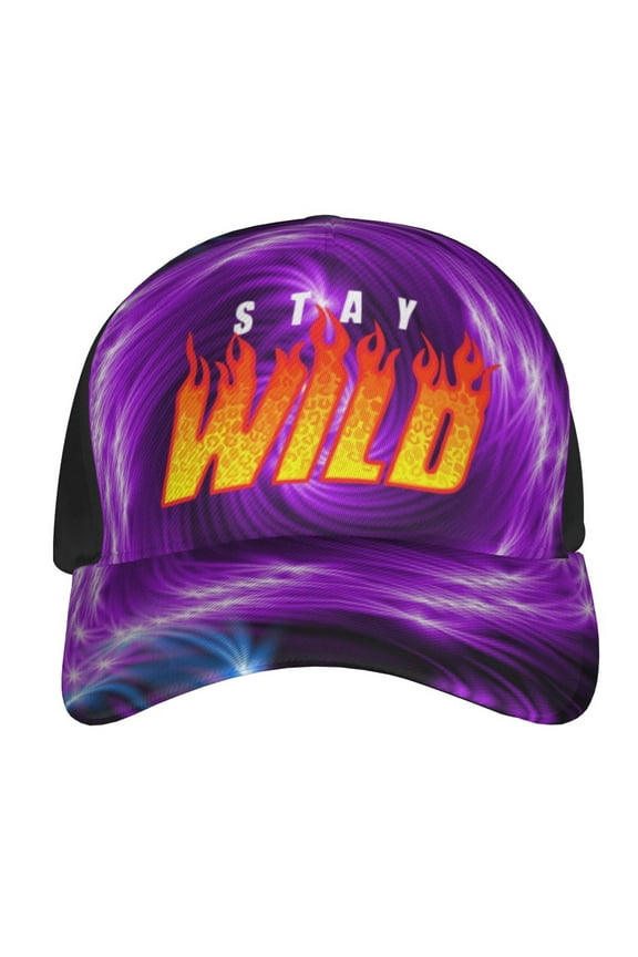 Ben Azelart Stay Wild Baseball Hat Hip Hop Caps Sun Hat Outdoor Trucker Hat Adjustable Size For Women Men Teen