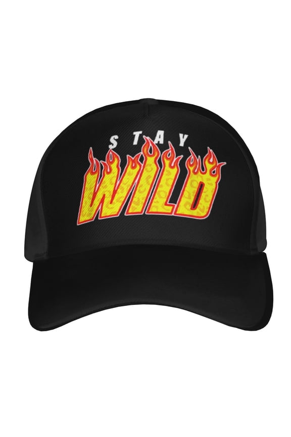 Ben Azelart Stay Wild Baseball Hat Hip Hop Caps Sun Hat Outdoor Trucker Hat Adjustable Size For Women Men Teen