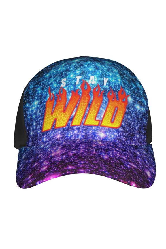 Ben Azelart Stay Wild Baseball Hat Hip Hop Caps Sun Hat Outdoor Trucker Hat Adjustable Size For Women Men Teen