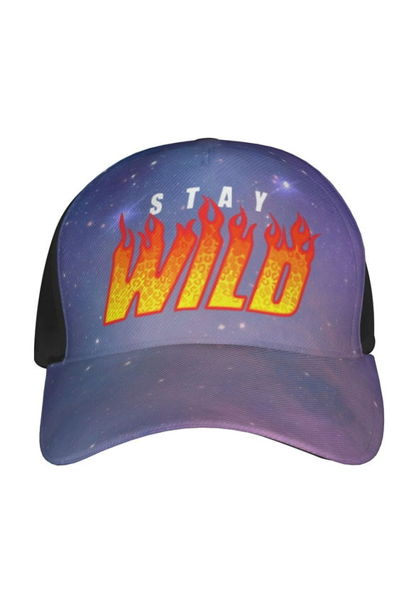 Ben Azelart Stay Wild Baseball Hat Hip Hop Caps Sun Hat Outdoor Trucker Hat Adjustable Size For Women Men Teen