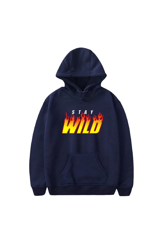 Stay Wild Hoodie Unisex Hooded Sweatshirt Long Sleeve Women Men Pullover Clothes