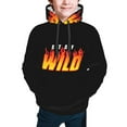 thumbnail image 1 of Ben Azelart Stay Wild Kids' Hoodie 3d Print Sweatshirt Soft Pullover Hooded With Big Pockets For Boys Or Girls Small, 1 of 8